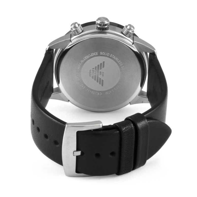 Emporio Armani Mario Chronograph Quartz Black Dial Menβs Watch AR11243 - Watch