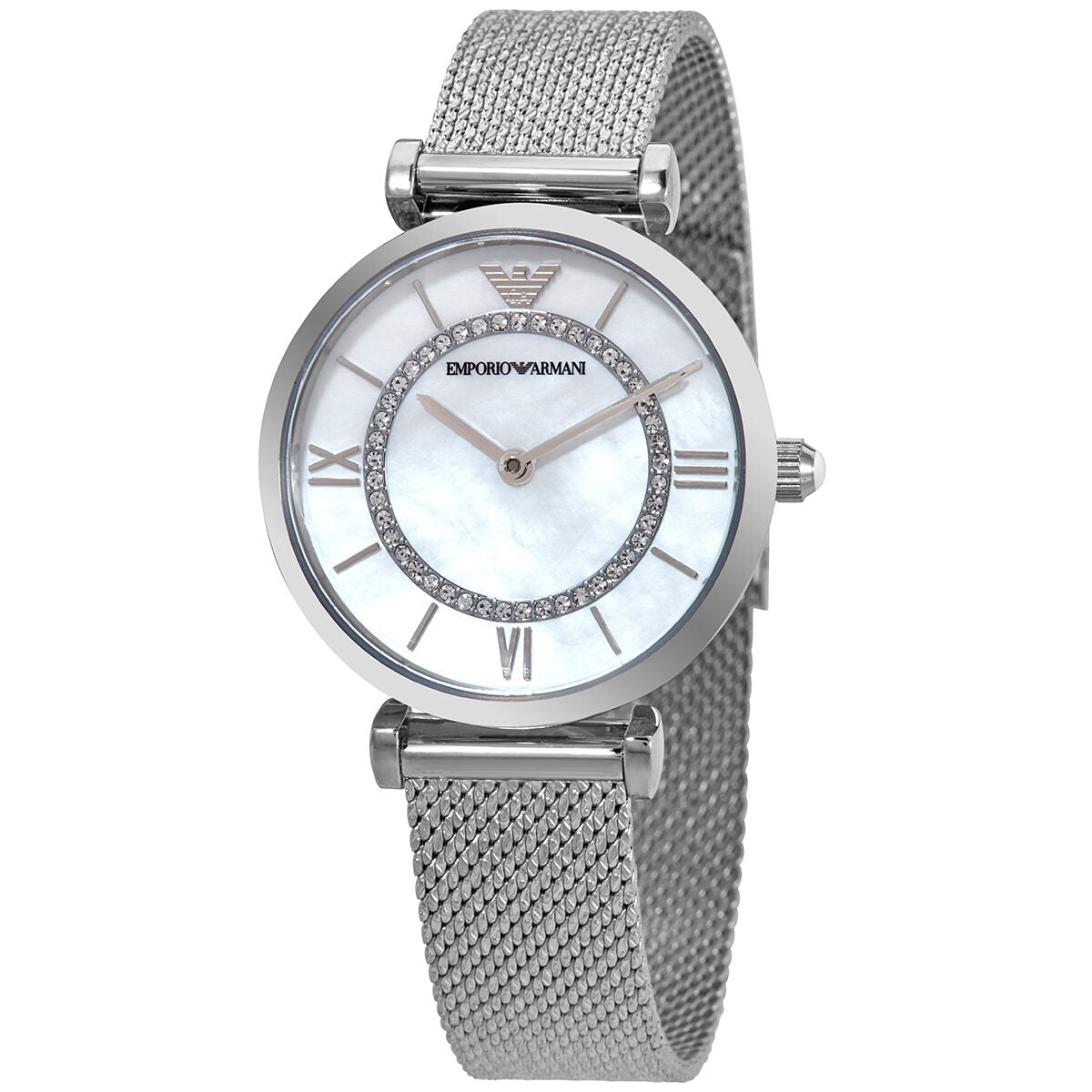 Emporio ArmaniGianni T-Bar White MOP Dial Women's Watch - AR11319