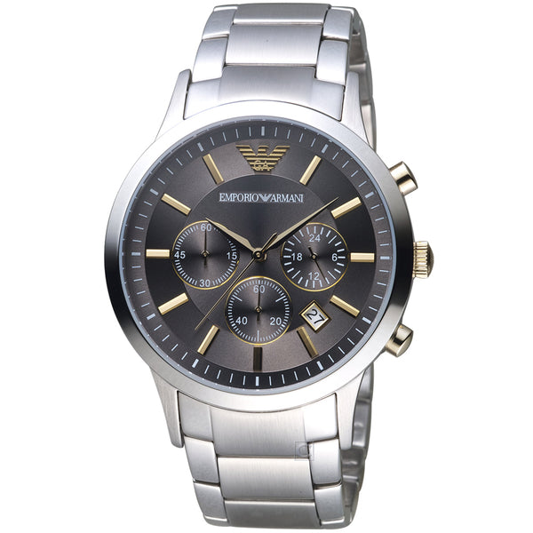 Emporio Armani Renato Chronograph Grey Dial Menβs Watch AR11047 - Watch
