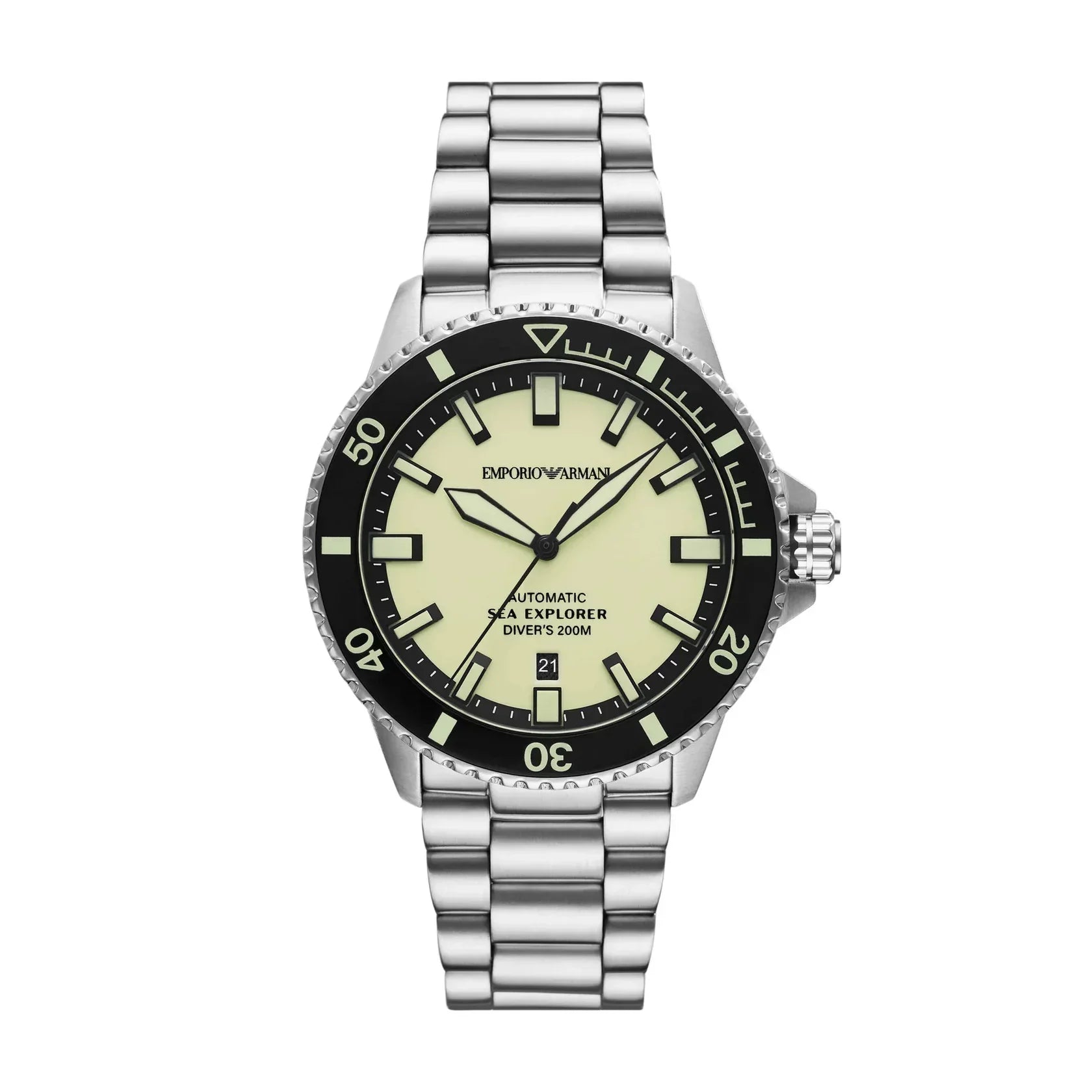 Emporio Armani Sea Explorer Automatic Stainless Steel Watch AR60083 - Menβs Watches