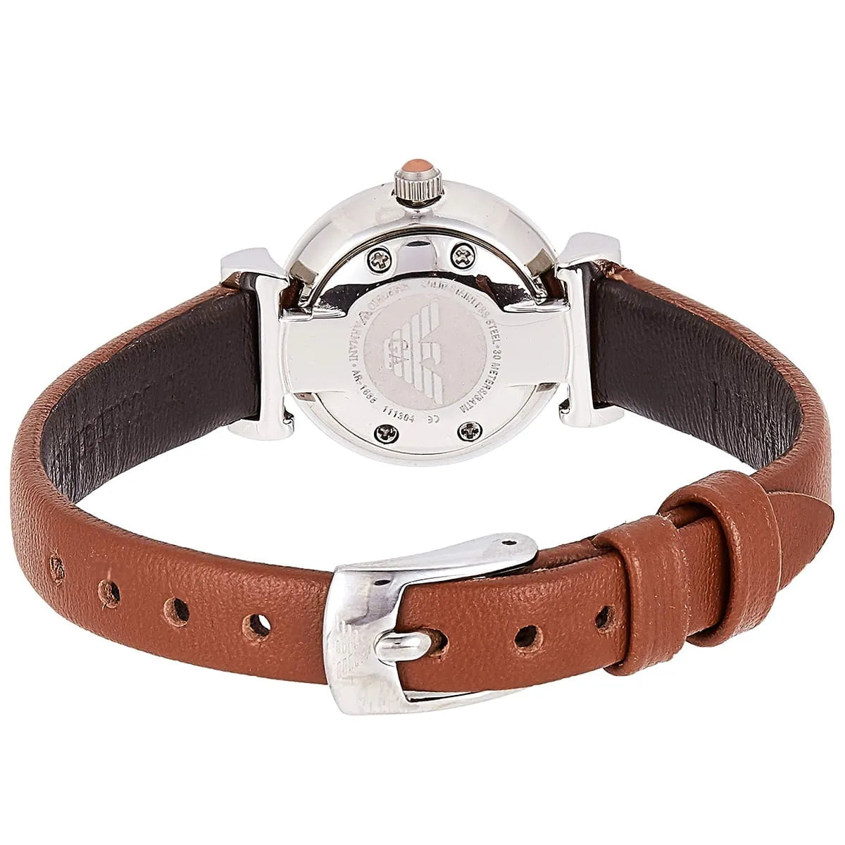 Emporio Armani Gianni T-Bar Mini Silver Women's Watch - AR1685