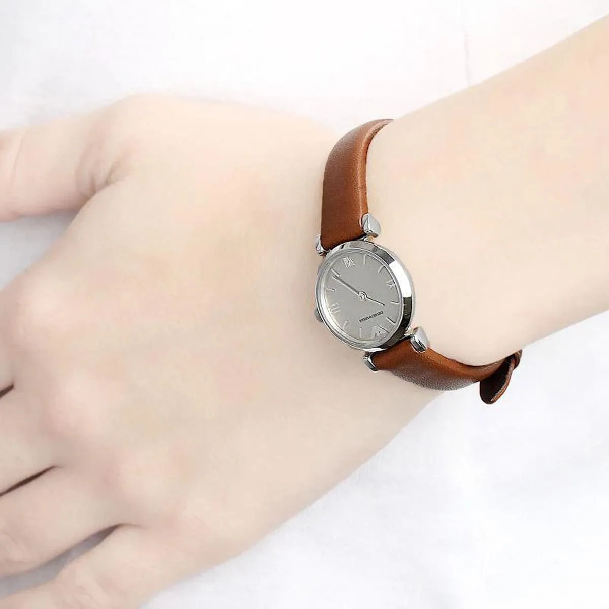 Emporio Armani Gianni T-Bar Mini Silver Women's Watch - AR1685