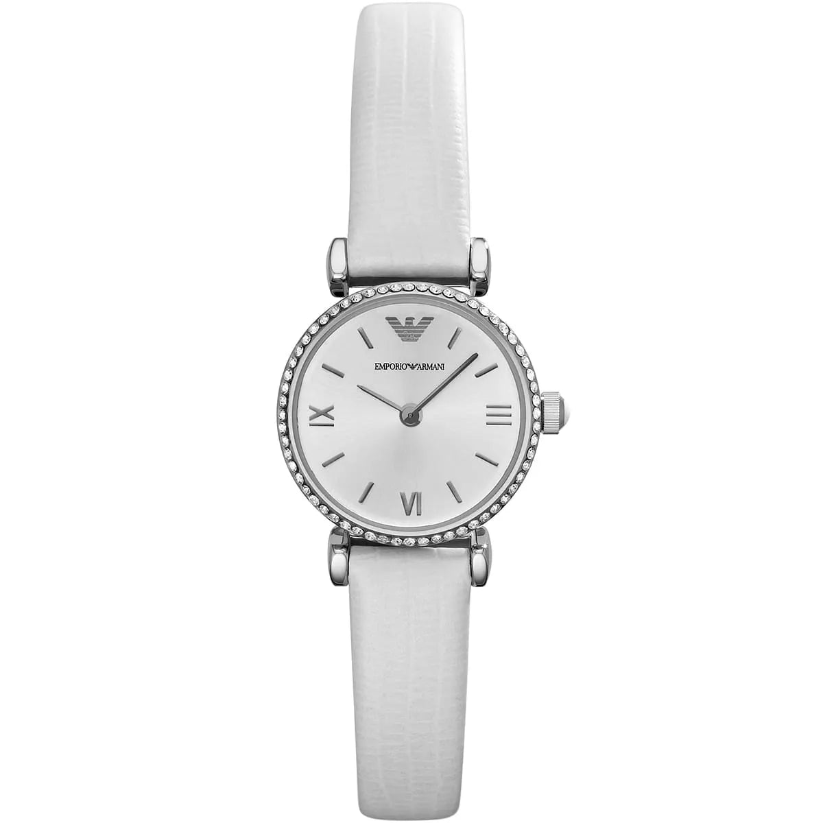 Emporio Armani Gianni T-Bar Mini Silver Women's Watch - AR1686