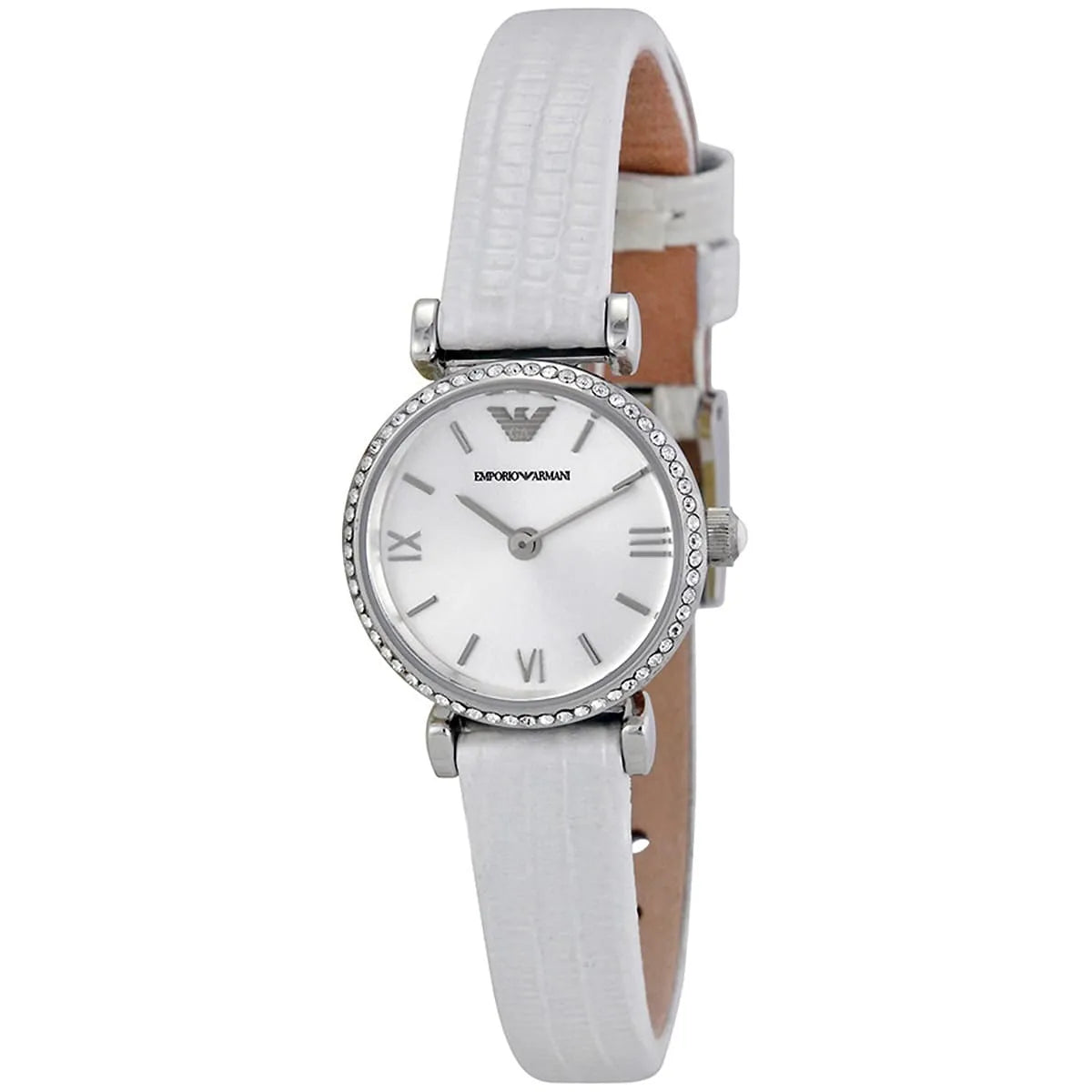 Emporio Armani Gianni T-Bar Mini Silver Women's Watch - AR1686