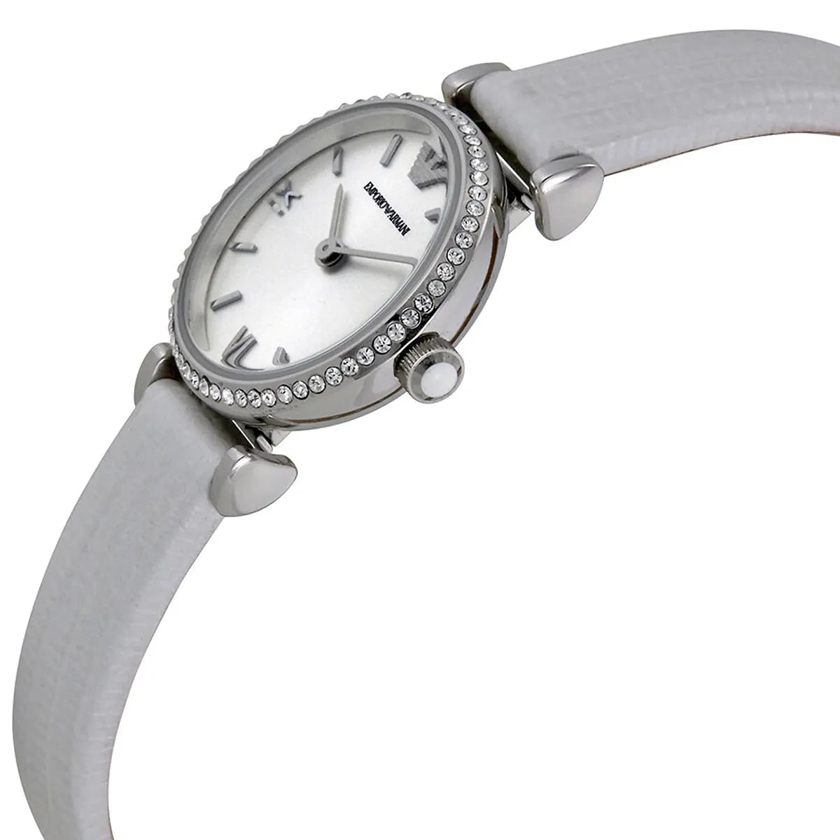 Emporio Armani Gianni T-Bar Mini Silver Women's Watch - AR1686