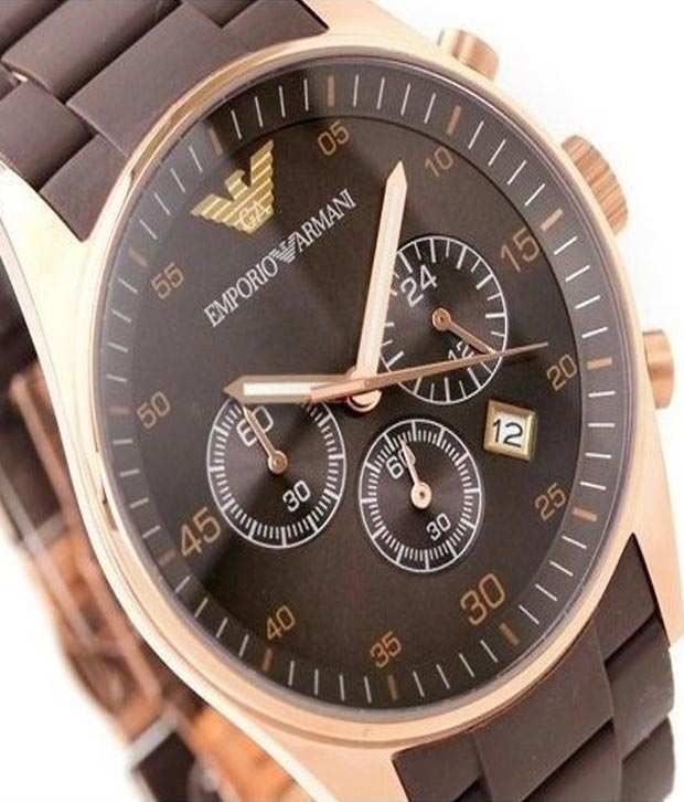 Emporio Armani Sport Chronograph Brown Dial Menβs Watch AR5890 - Watch