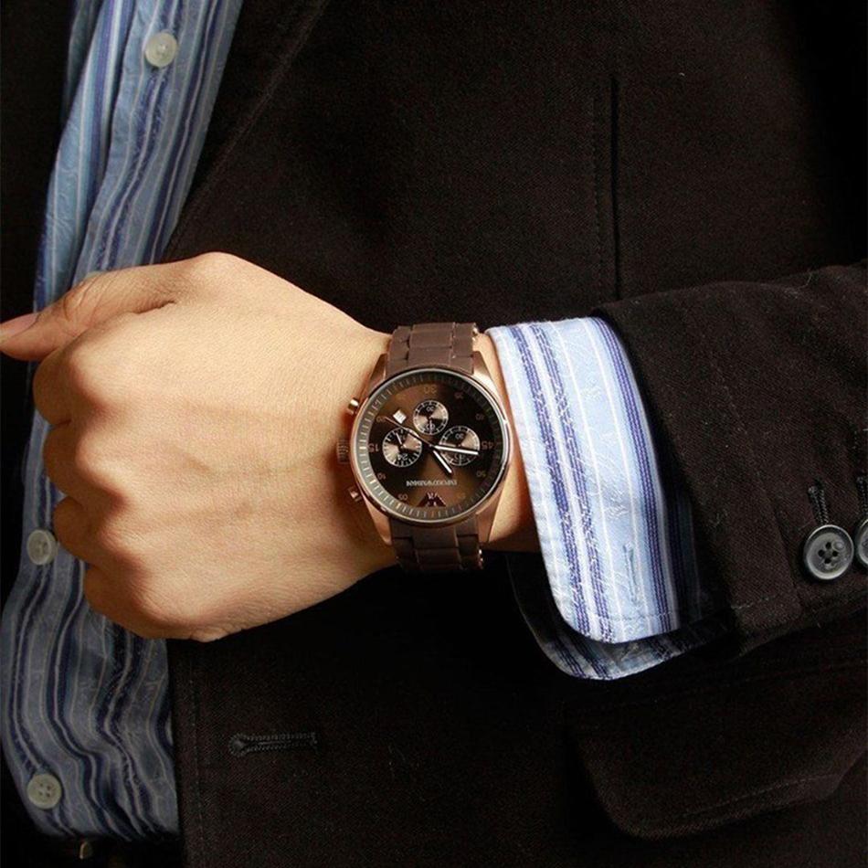 Emporio Armani Sport Chronograph Brown Dial Menβs Watch AR5890 - Watch