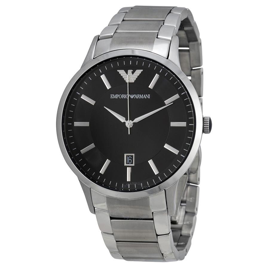 Emporio Armani Sportivo Black Dial Stainless Steel Menβs Watch AR2457 - Watch