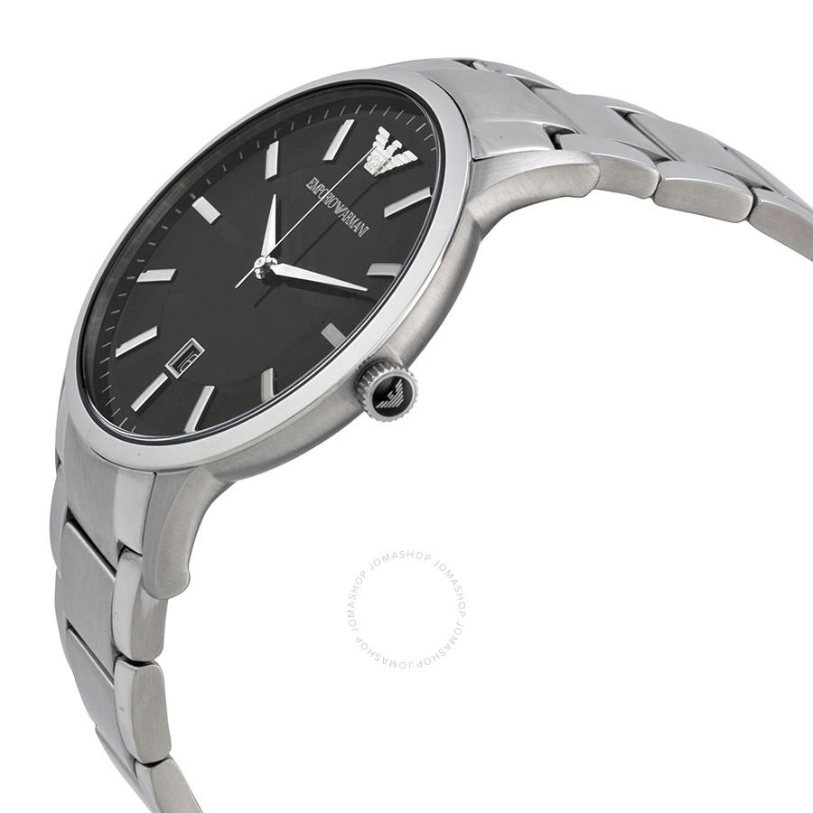 Emporio Armani Sportivo Black Dial Stainless Steel Menβs Watch AR2457 - Watch