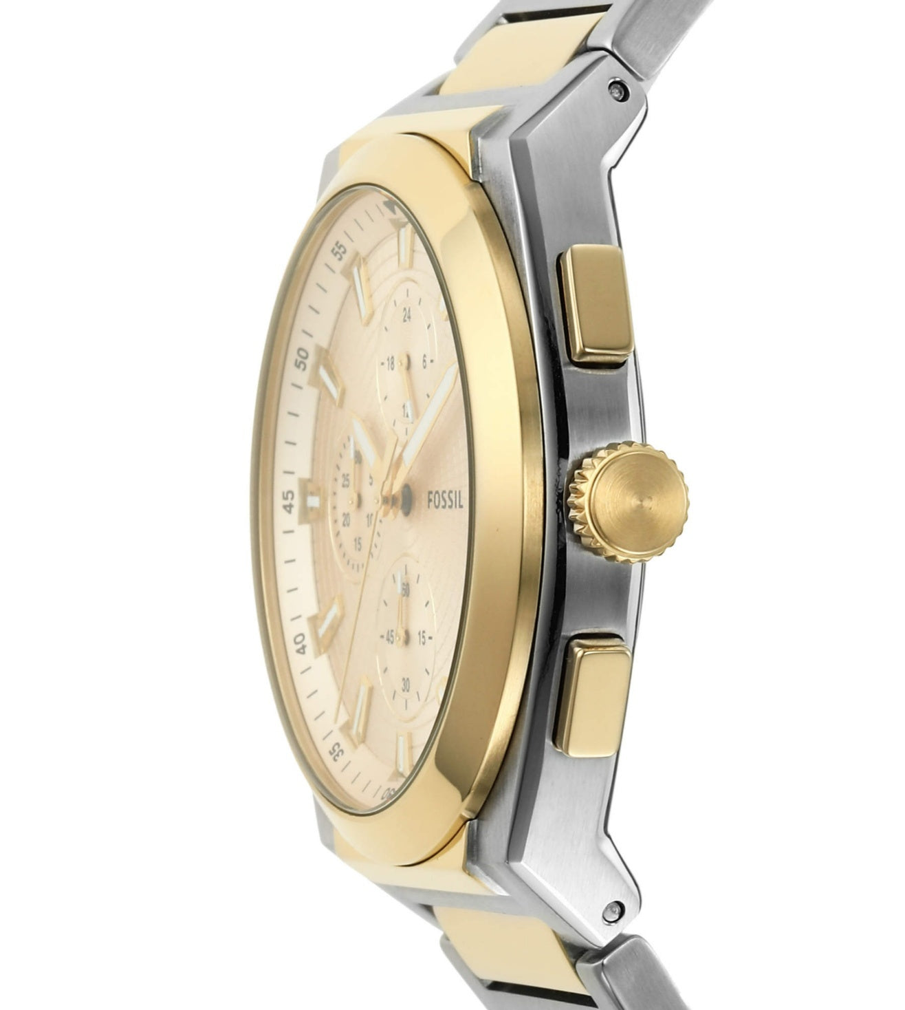 Fossil Everett Chronograph Quartz Cream Dial Menβs Watch FS5796 - Watch