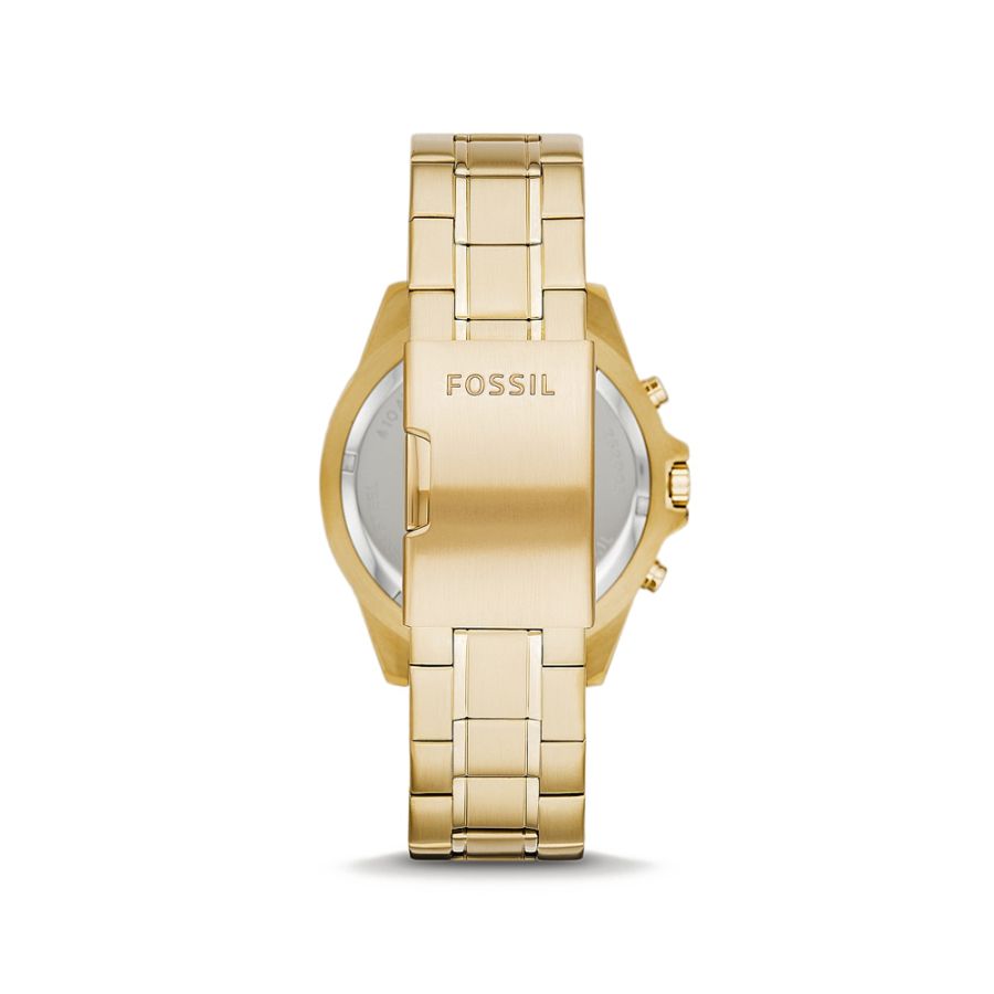 Fossil Garrett Chronograph Quartz Gold Dial Menβs Watch FS5772 - Watch