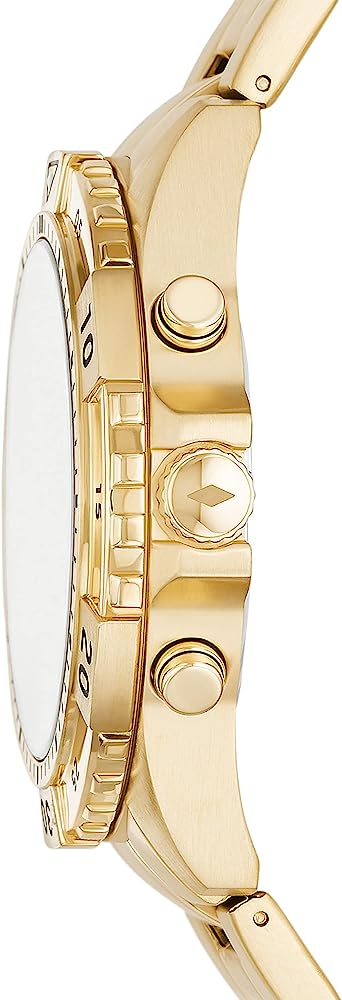 Fossil Garrett Chronograph Quartz Gold Dial Menβs Watch FS5772 - Watch
