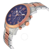 Fossil Grant Chronograph Blue Dial Two-tone Men's Watch FS5024
