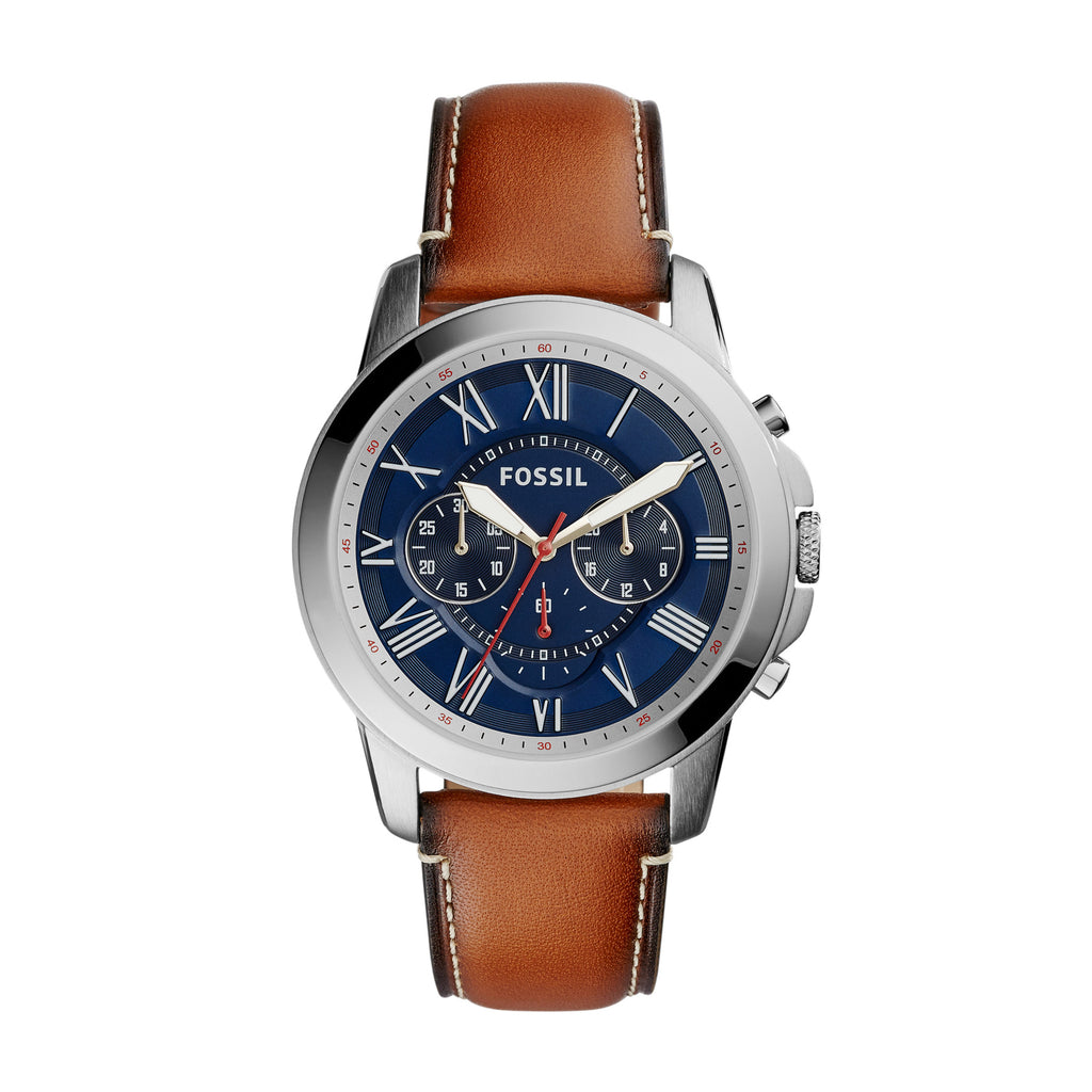 Fossil Grant Chronograph Navy Blue Dial Menβs Watch FS5210 - Watch
