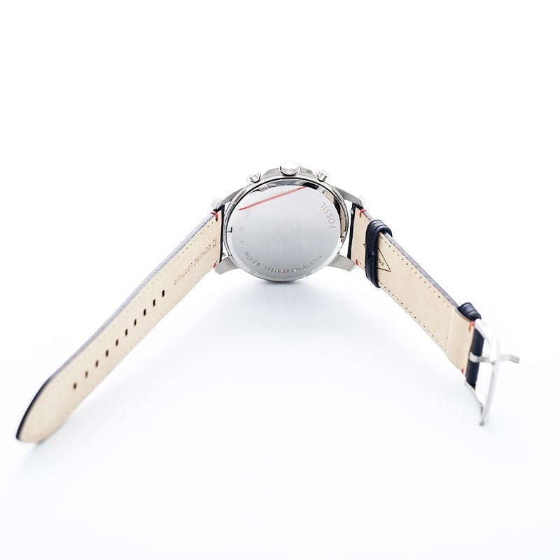 Fossil Grant Sport Blue Leather Strap Men's Watch FS5373