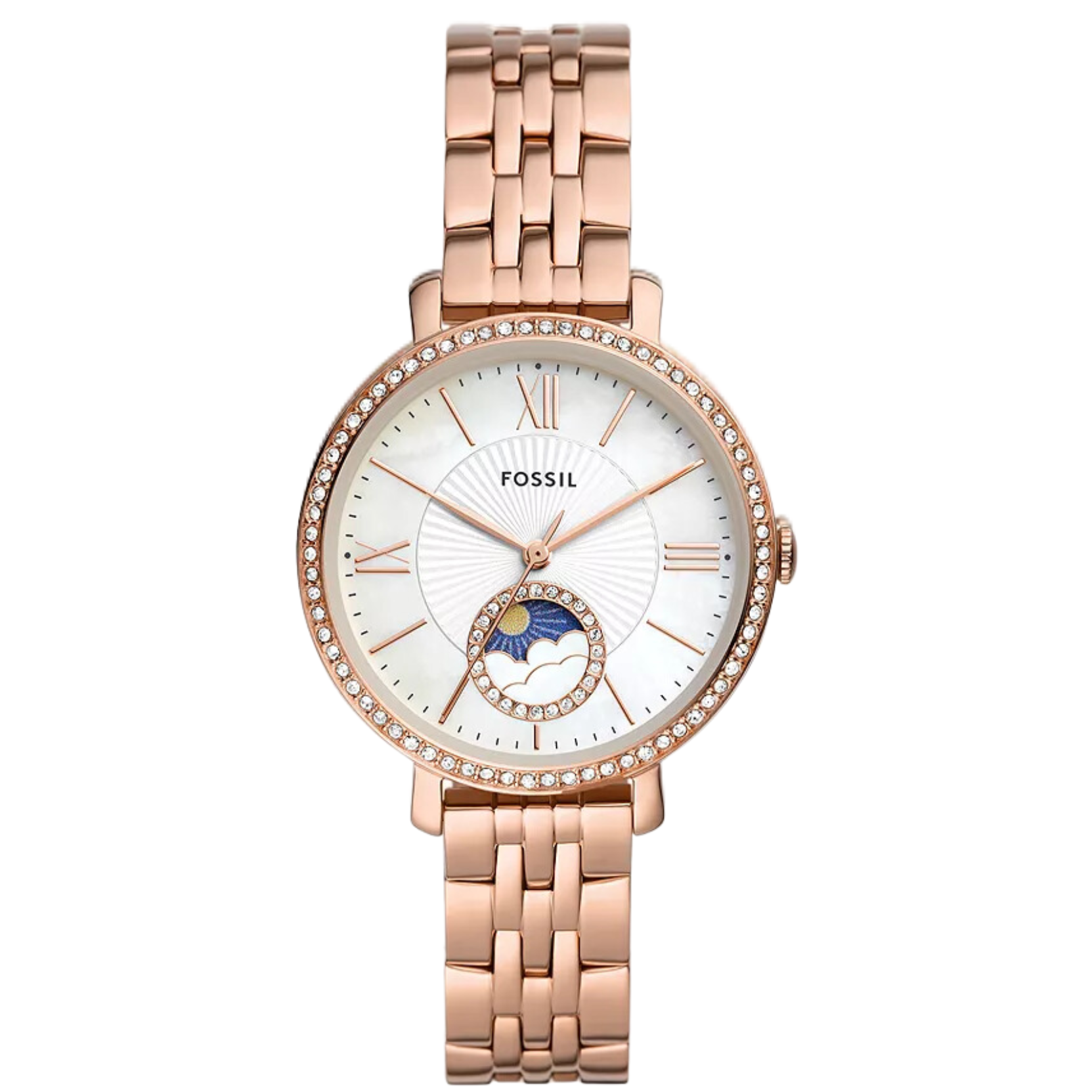 Fossil Jacqueline Sun Moon Rose Gold Women's Watch - ES5165