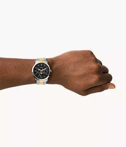 Fossil Neutra Moonphase Multifunction Two-Tone Stainless Steel Men's Watch - FS5906