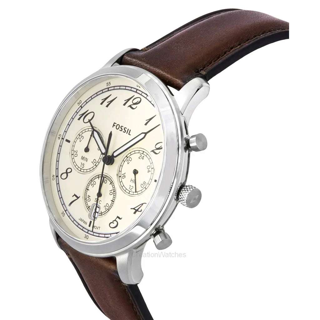 Fossil Neutra Chronograph Brown Leather Men's Watch - FS6022