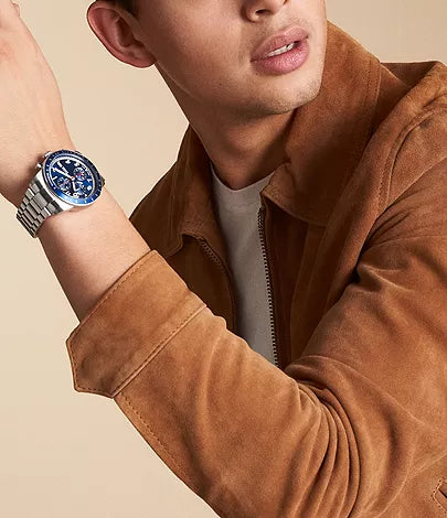 Fossil Sport Tourer Chronograph with Blue Dial Men's Watch - FS6047