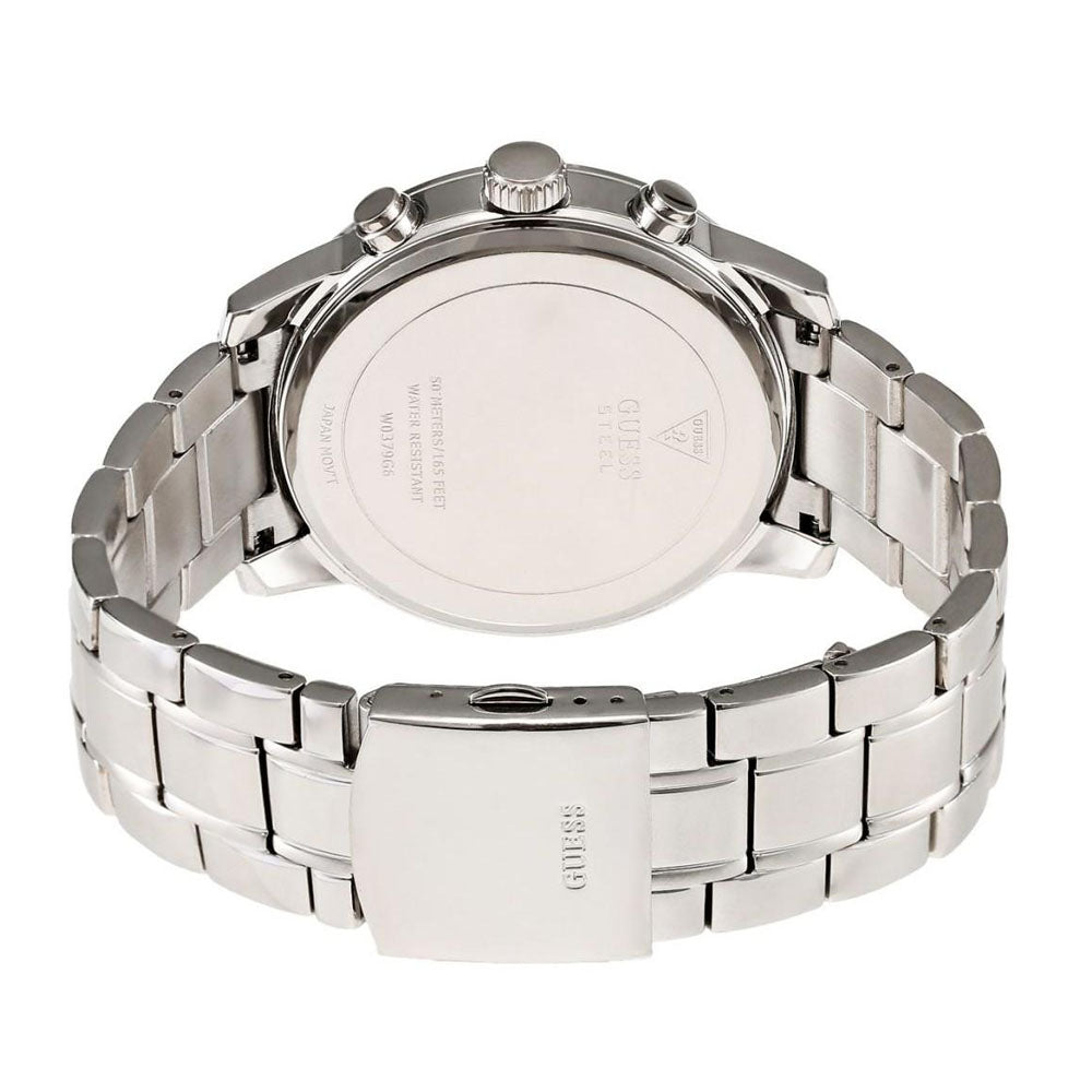 Guess Chrono Blue Dial Silver Menβs Watch W0379G6 - Watch