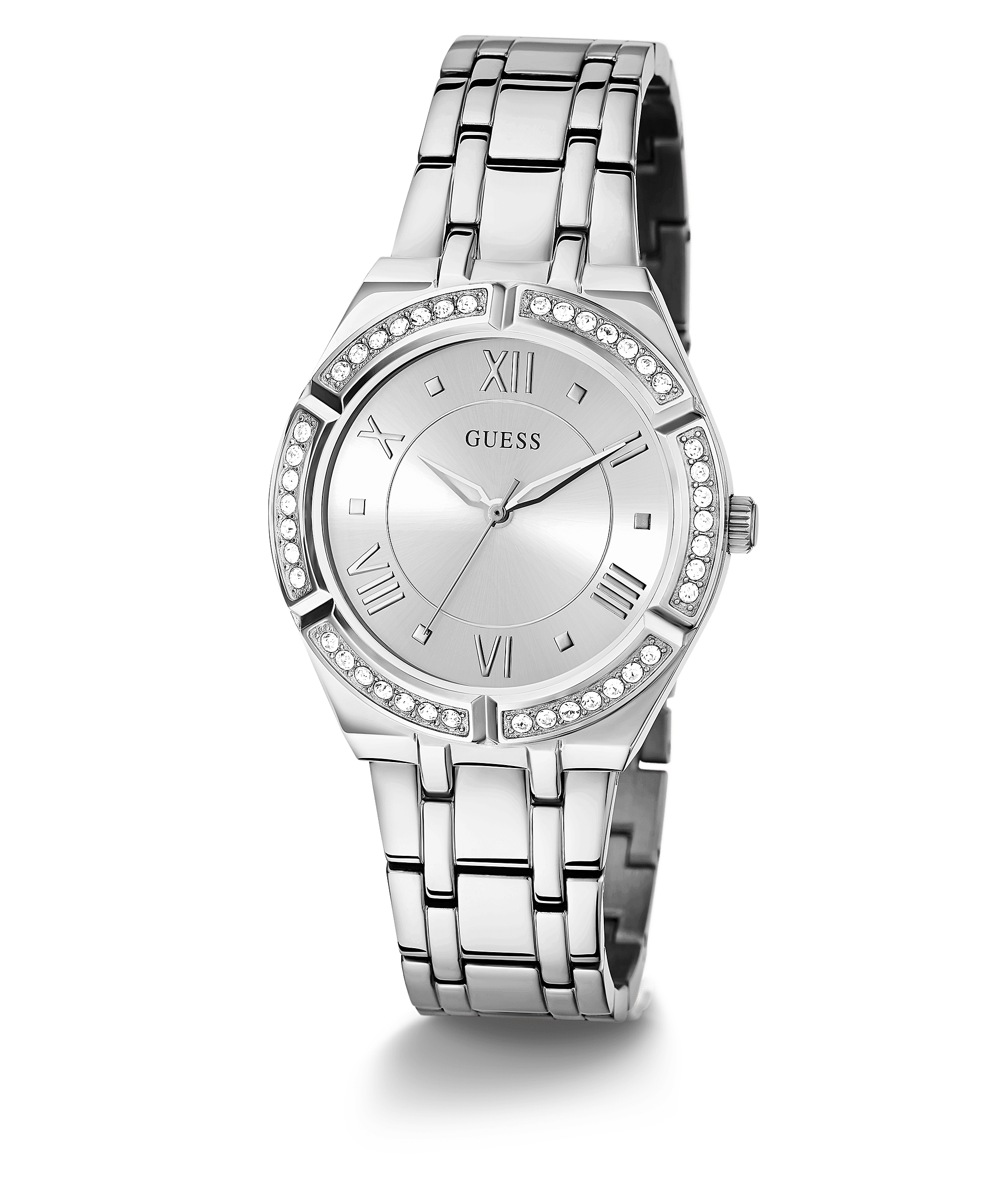 Guess Cosmo Silver Tone Womenβs Watch GW0033L1 - Watch
