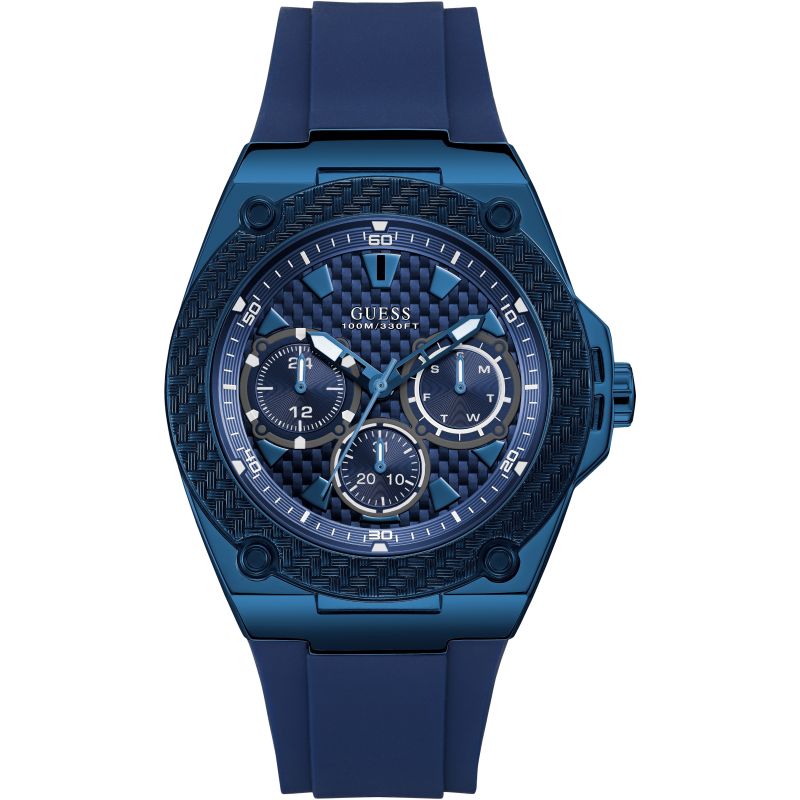 Guess Legacy Quartz Blue Dial Menβs Watch W1049G7 - Watch