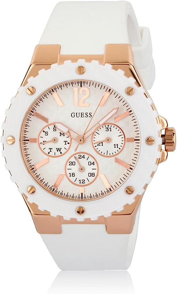 Guess Overdrive Analog White Dial Womenβs Watch W10614L2 - Watch