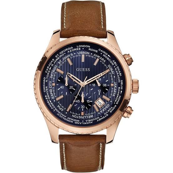 Guess Pursuit Chronograph Blue Dial Men's Watch W0500G1 - The Watches Men & CO