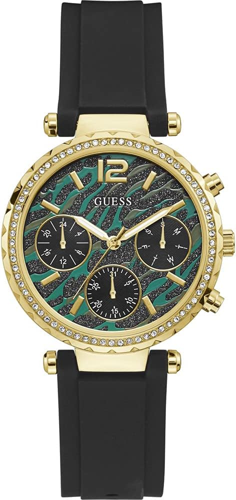 Guess Solstice Green Dial Womenβs Watch GW0113L1 - Watch