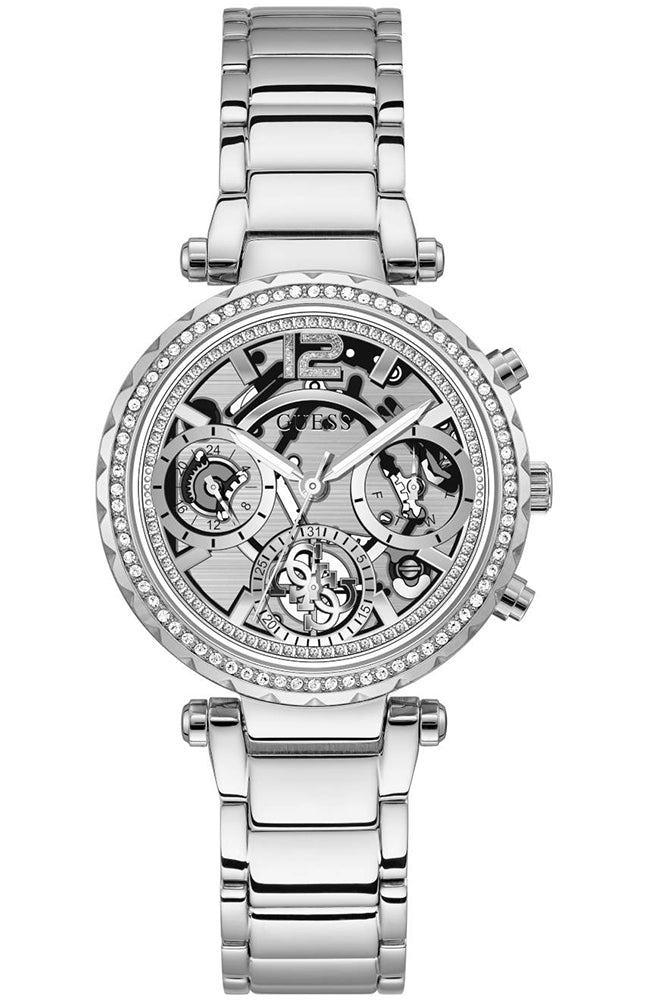 Guess Solstice Silver Tone Womenβs Watch GW0403L1 - Watch