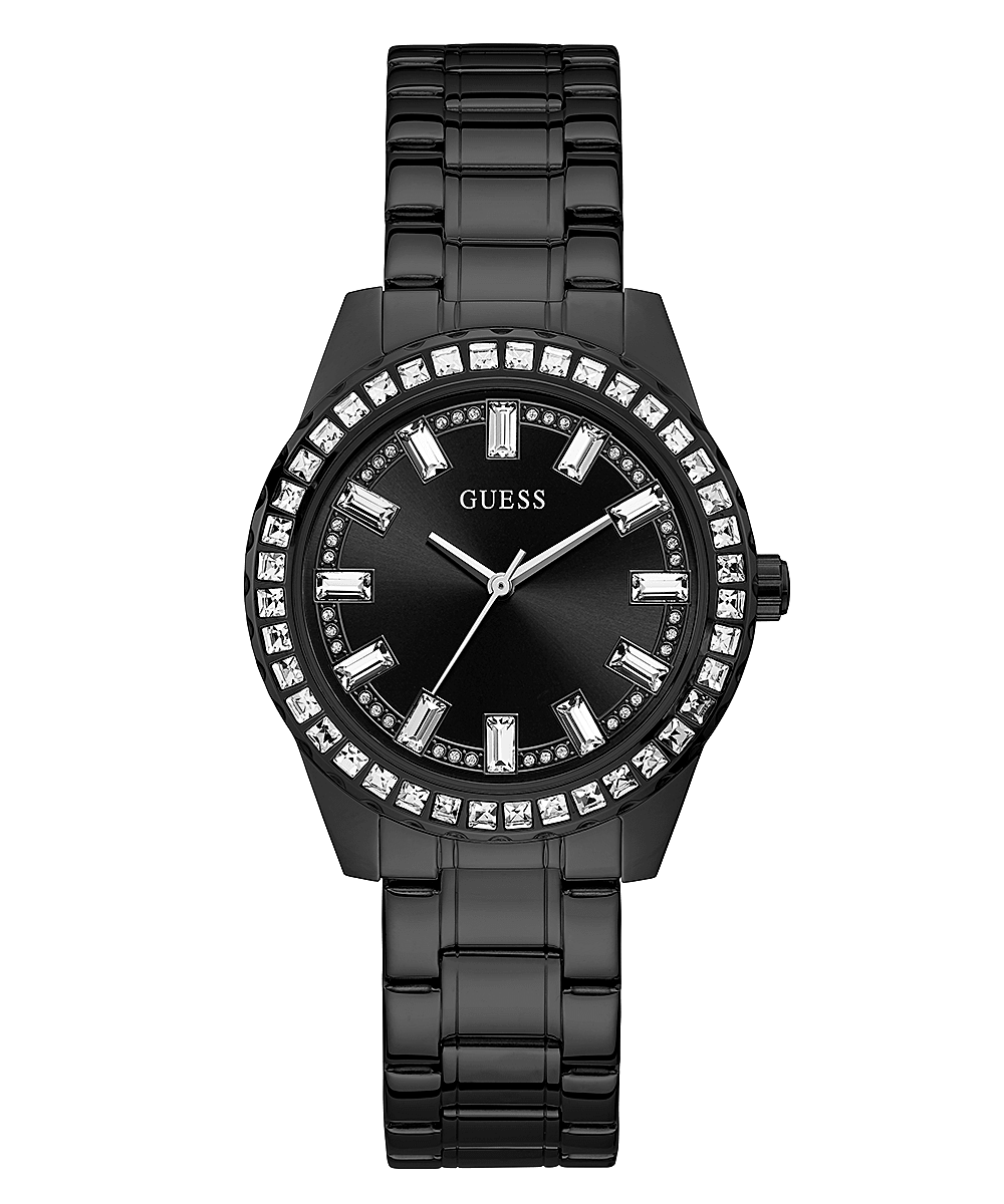Guess Sparkler Black Stainless Steel Womenβs Watch GW0111L4 - Watch