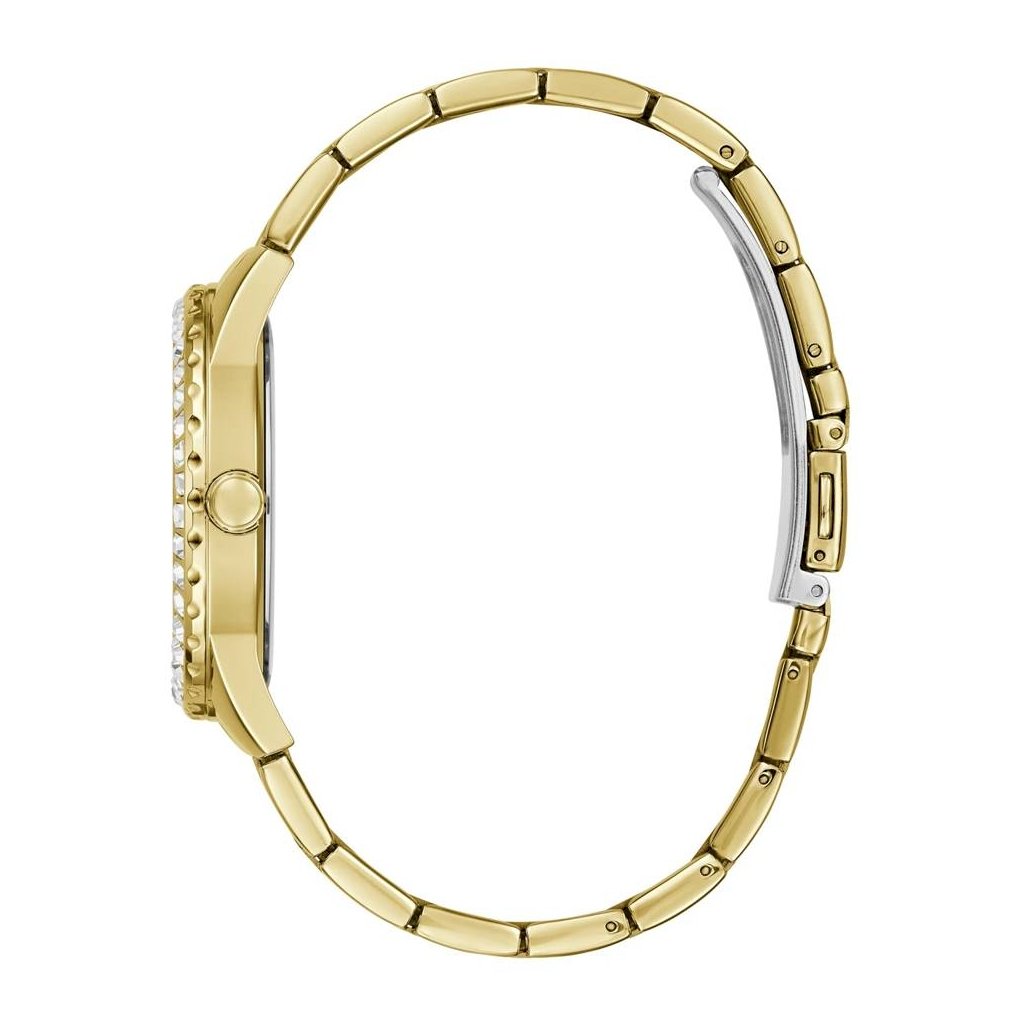 Guess Sparkler Gold Black Dial Womenβs Watch GW0111L2 - Watch