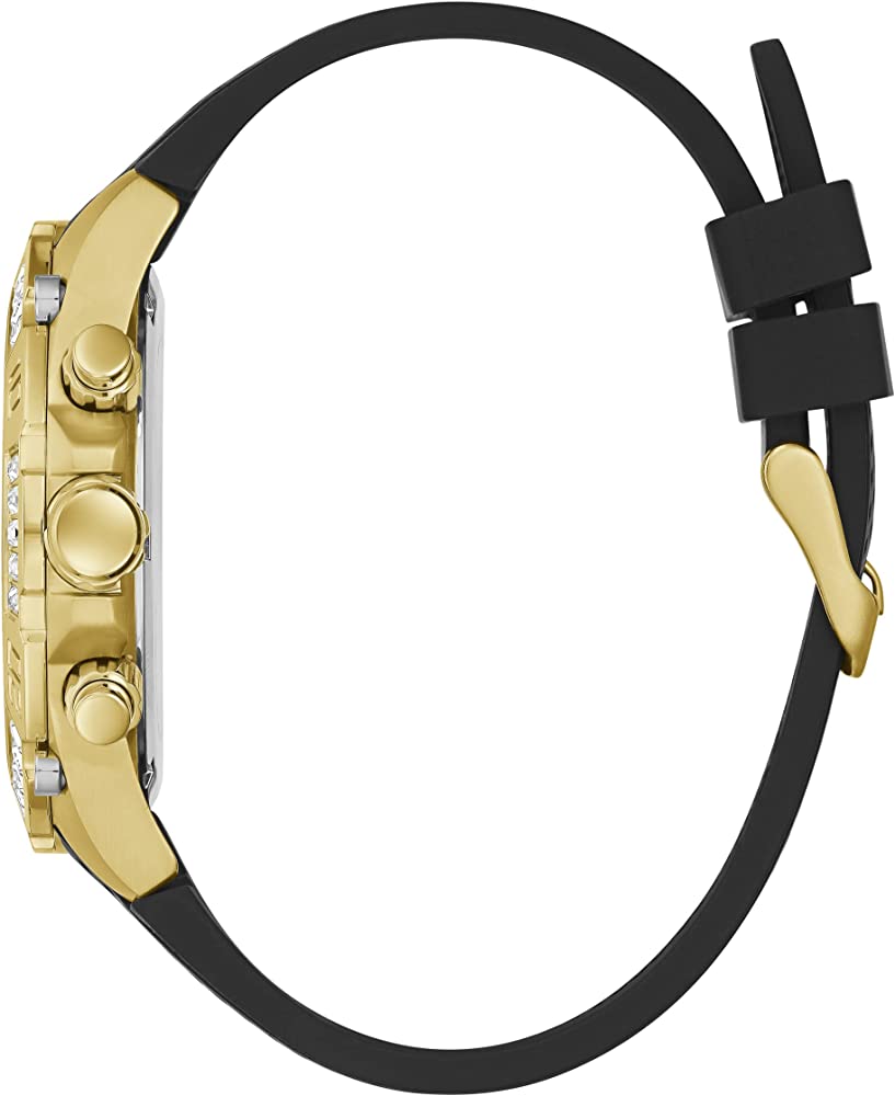 Guess Tachymeter Gold Tone Case Menβs Watch GW0333G2 - Watch