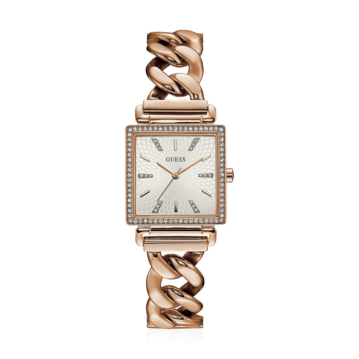 Guess Vanity Rose Gold Square Womenβs Watch W1030L4 - Watch