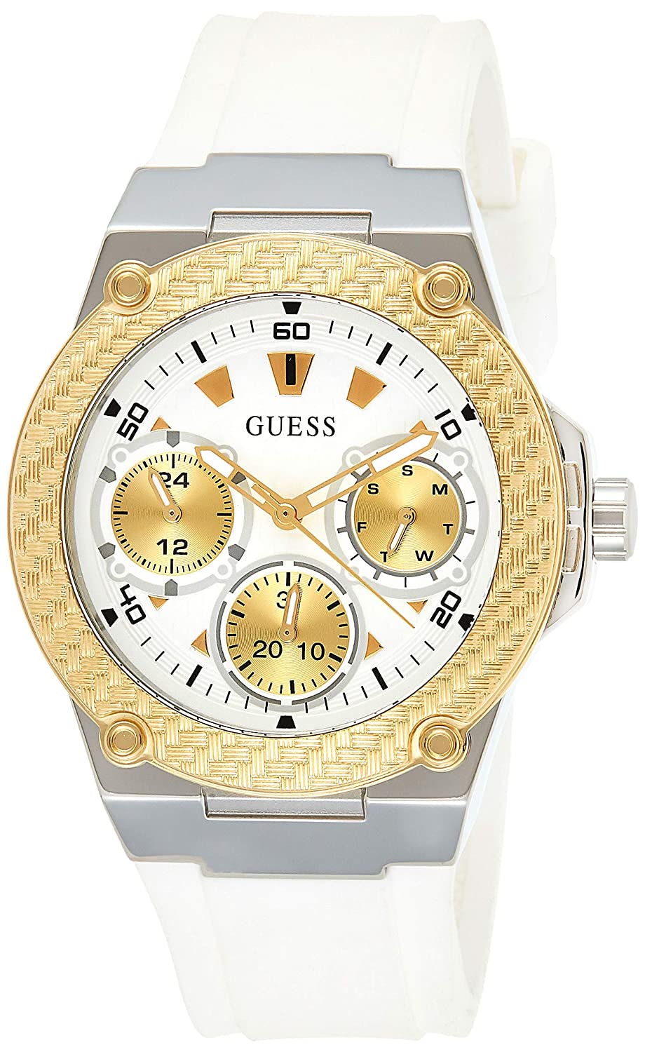 Guess Zena Analog White Dial Women's Watch W1094L1 - The Watches Men & CO