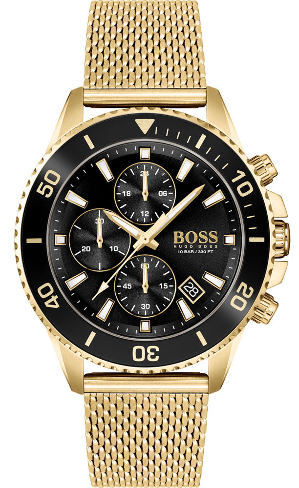Hugo Boss Admiral Gold Chronograph Men's Watch 1513906 - The Watches Men & CO