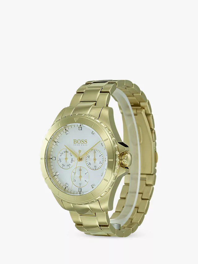 Hugo Boss Gold Chronograph Womenβs Watch 1502445 - Watch