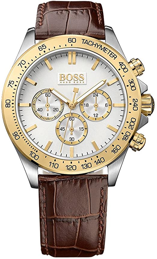 Hugo Boss Ikon Chronograph White Dial Men's Watch 1513174 - The Watches Men & CO