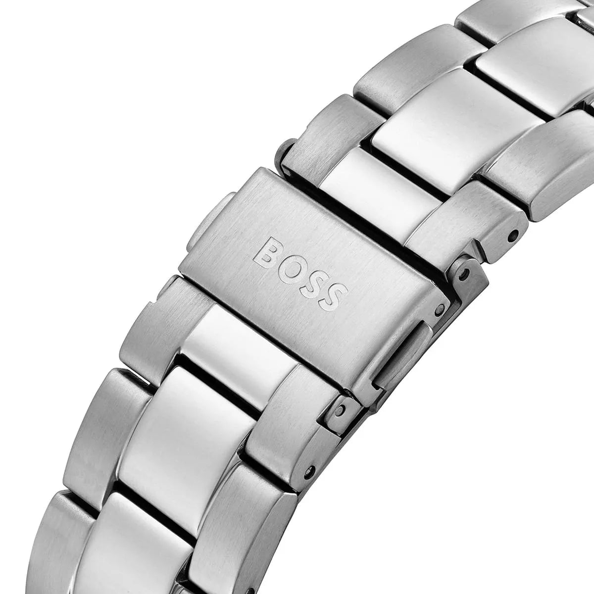 Hugo Boss Troper watch stainless steel bracelet with BOSS branding and links