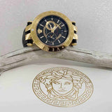 Versace V-Race Black Leather Strap Men's Watch VEBV00119 - Big Daddy Watches #2