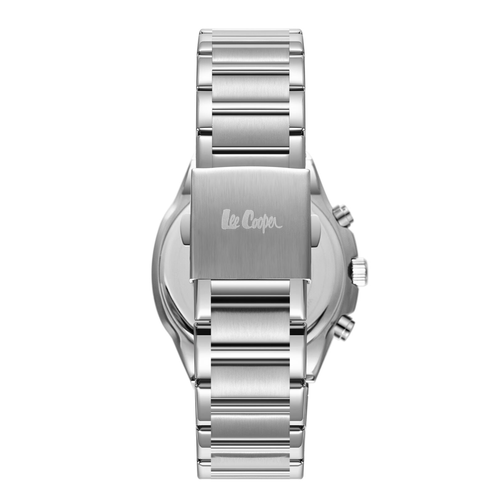 Lee Cooper LC07991.370 watch caseback and silver stainless steel bracelet