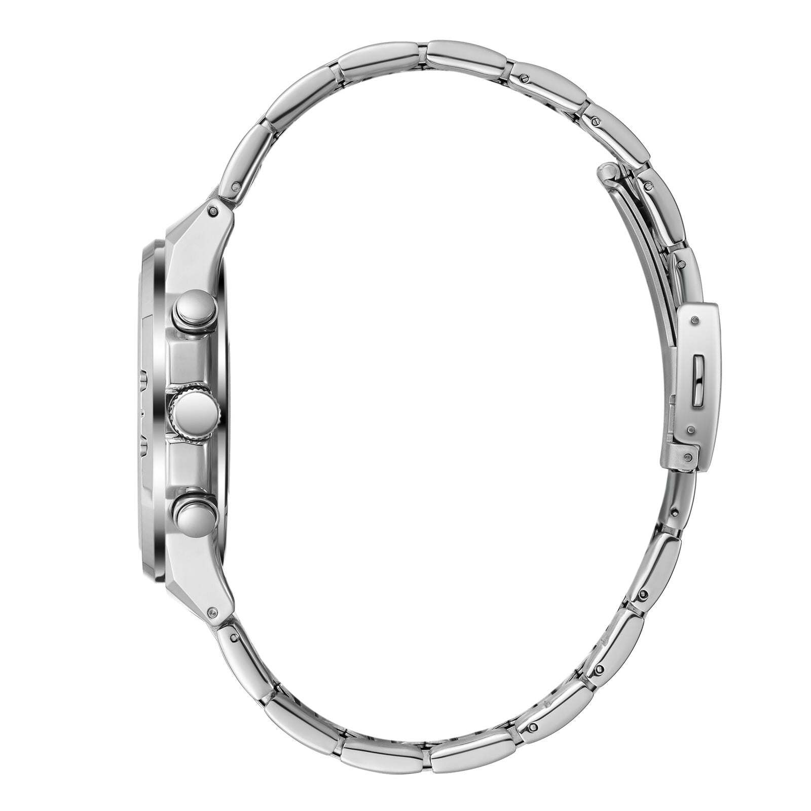 Lee Cooper LC07991.370 watch side profile showing case thickness and bracelet links