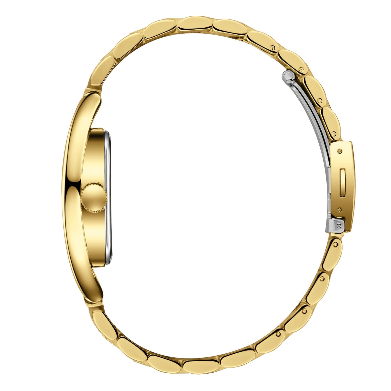 Lee Cooper Square Fashion Silver Dial Gold Watch - LC08274.130