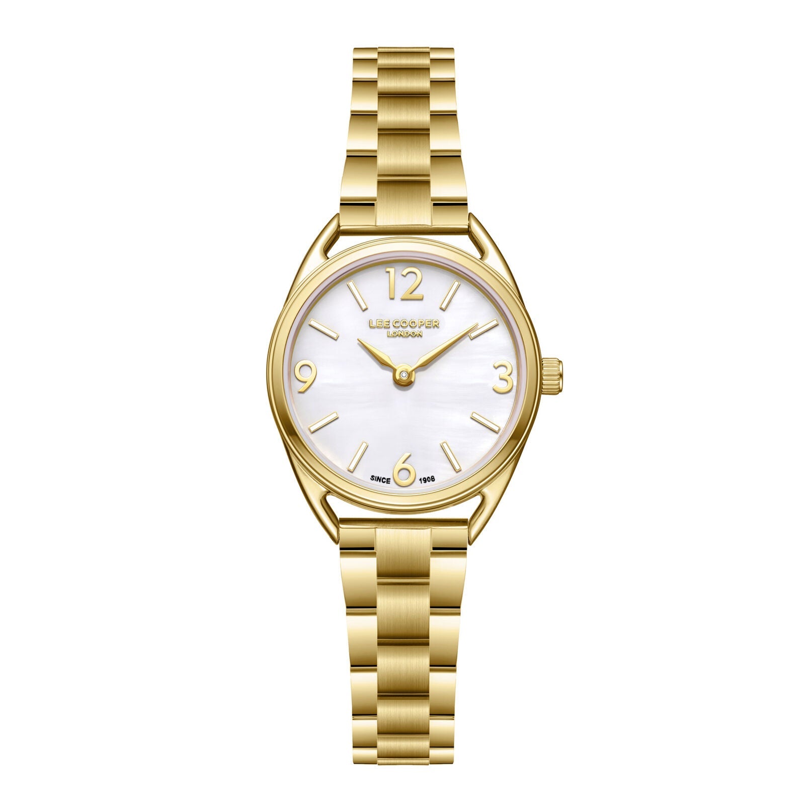 Lee Cooper Nayla White MOP Dial Gold Watch - LC08265.120