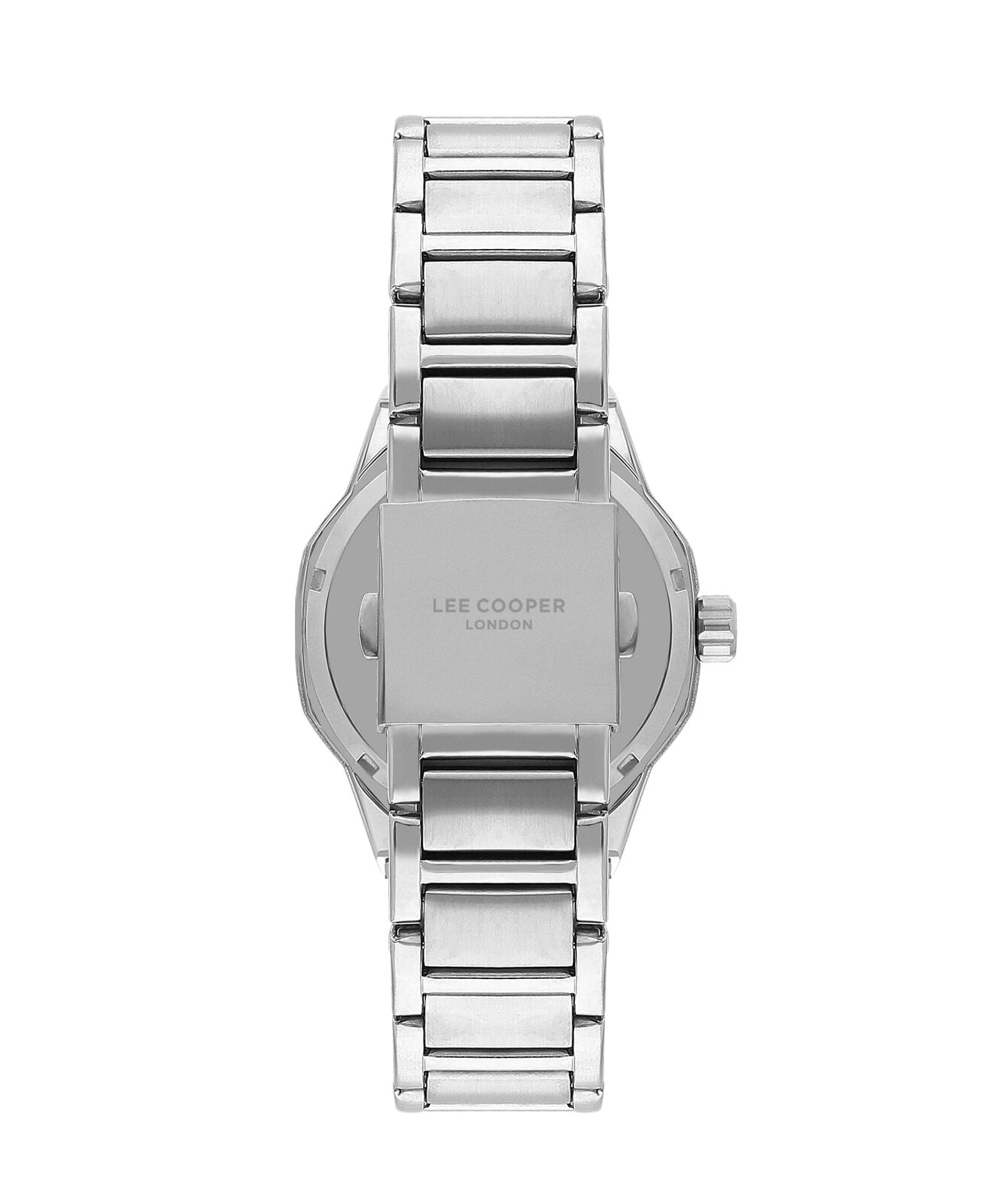 Lee Cooper Richard Automatic Skeleton Blue Dial Silver Watch - LC07905.390