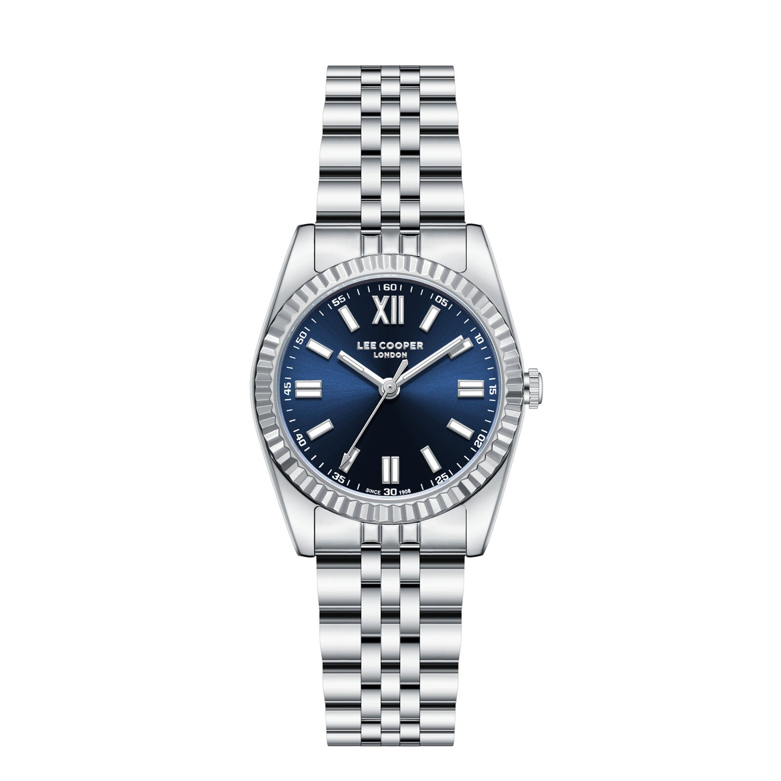 Lee Cooper Fashion Blue Dial Silver Watch - LC08303.390