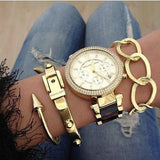 Michael Kors Parker Chronograph Gold Dial Ladies Watch MK5688