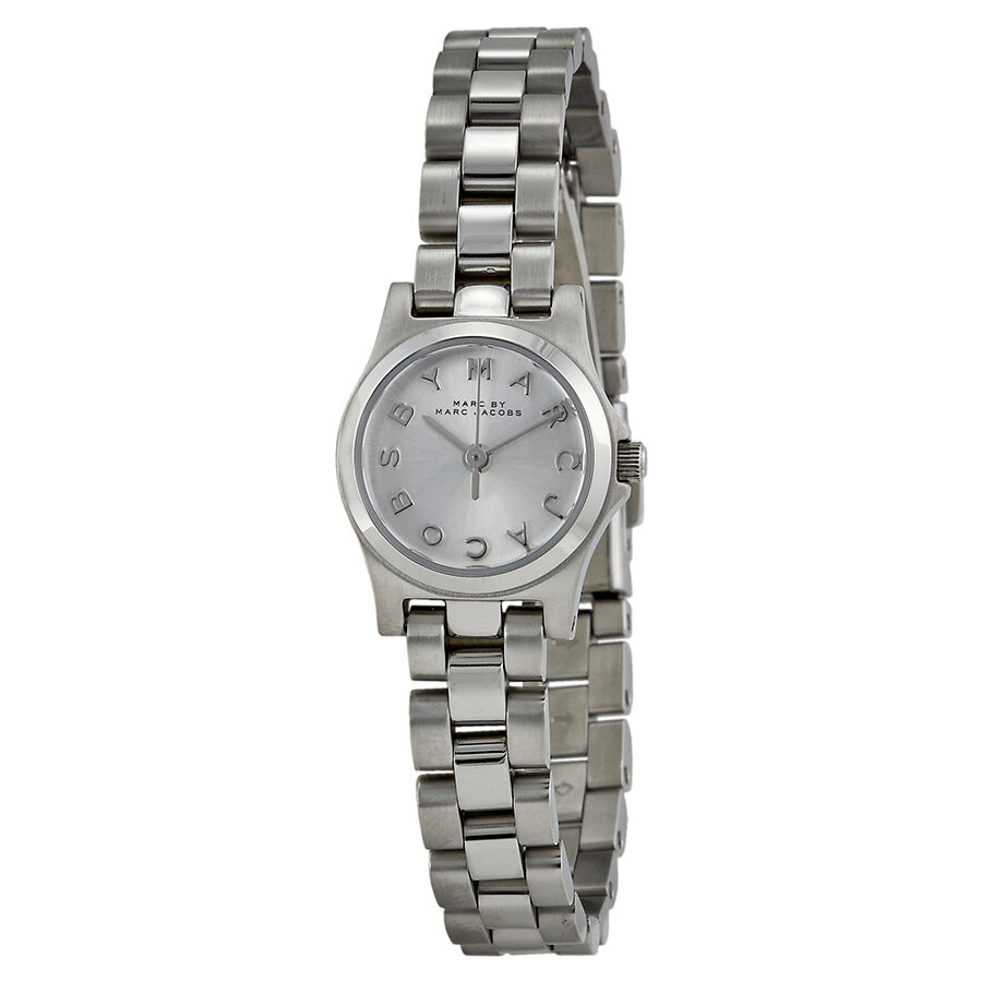 Marc Jacobs Henry Dinky Silver Dial Silver Watch MBM3198