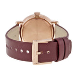 Marc by Marc Jacobs Baker Maroon Dial Moroon Leather Ladies Watch MBM1267 - BigDaddy Watches #3