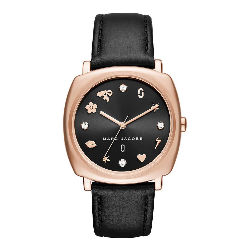Marc Jacobs Womens 'Mandy' Quartz Stainless Steel and Leather Watch MJ1565 - The Watches Men & CO